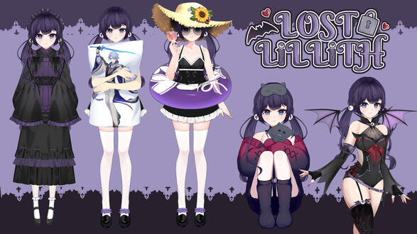 LOSTLiLLiTH 1.5 Vtuber Model Alternate Outfits